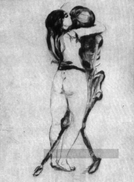  1894 Art - fille et la mort 1894 Edvard Munch
